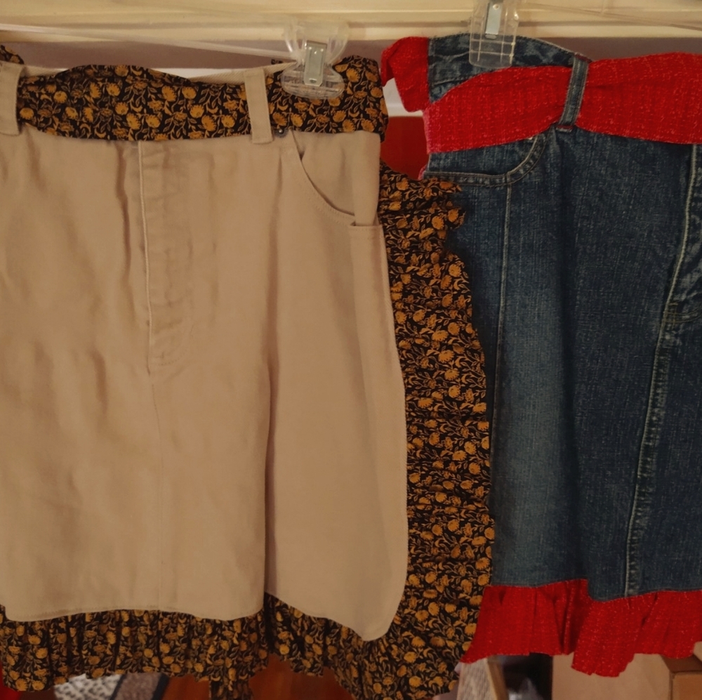 Handmade Jean Skirt Aprons- Cutest thing!!